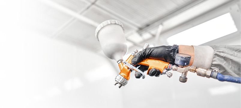 Tło newslettera - Pistolet malarski