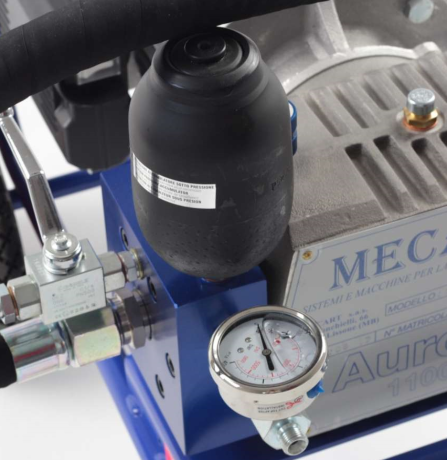 Agregat malarski MECART AURORA 11000 - zawór ssący i przelewowy