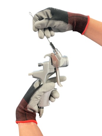 Czyszczenie kanału farby w pistolecie niskociśnieniowym