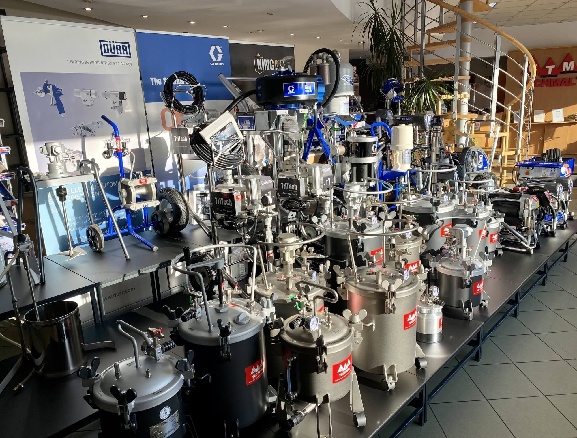 Agregaty malarskie w sklepie stacjonarnym TECHMAL