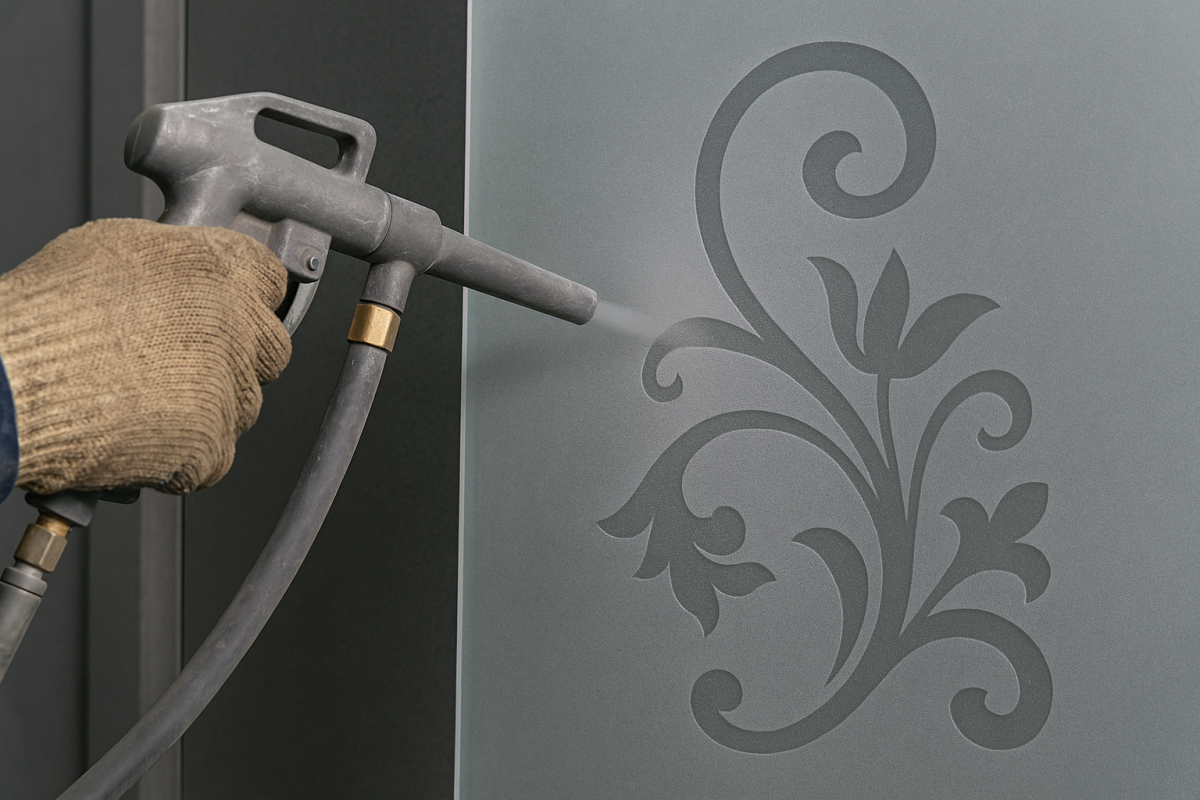 Piaskowanie dekoracyjne