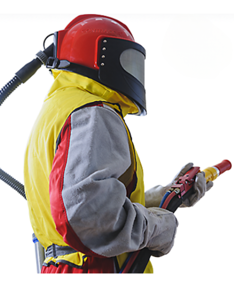 Hełm do piaskowania Hełm do piaskowania z peleryną CONTRACOR ASPECT