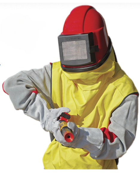 Hełm do piaskowania z peleryną CONTRACOR COMFORT