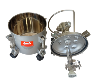 Zbiornik ciśnieniowy 10 l nierdzewny INOX z mieszadłem pneumatycznym