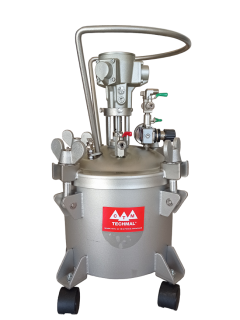 Zbiornik ciśnieniowy 10 l nierdzewny INOX z mieszadłem pneumatycznym