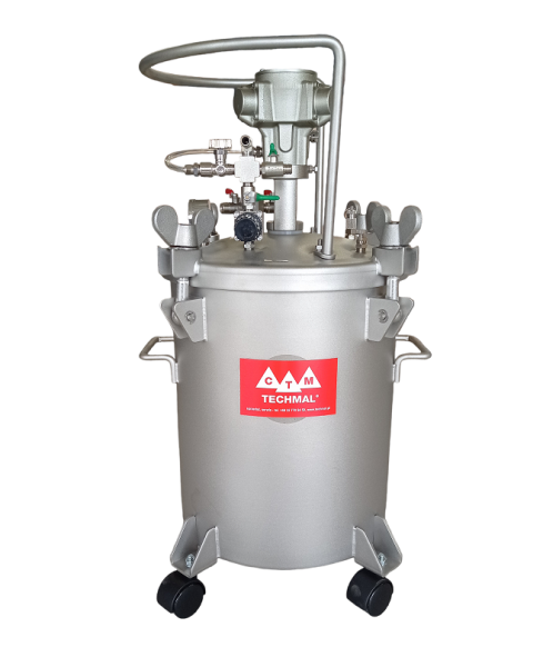 Zbiornik ciśnieniowy 20l nierdzewny INOX z mieszadłem pneumatycznym