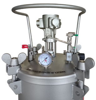 Zbiornik ciśnieniowy 20l nierdzewny INOX z mieszadłem pneumatycznym