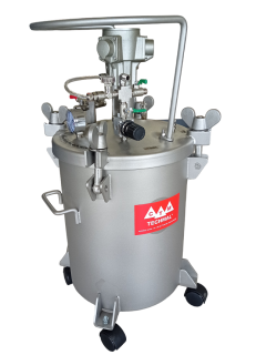 Zbiornik ciśnieniowy 20l nierdzewny INOX z mieszadłem pneumatycznym