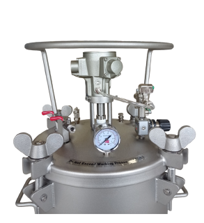 Zbiornik ciśnieniowy 20l nierdzewny INOX z mieszadłem pneumatycznym