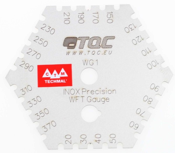 Grzebień pomiarowy - miernik grubości powłoki lakierniczej