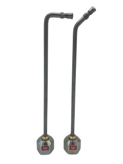 Przedłużka wygięta z dyszą okrągło rozpylającą (stożkową) do pistoletów hydrodynamicznych