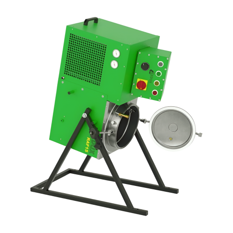 Destylator COMAP RAF 15 z otwartą pokrywą rozpuszczalnika