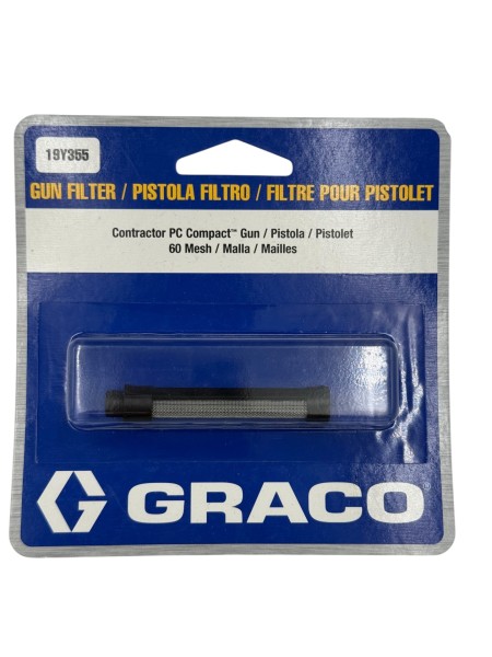 Filtr do pistoletu Filtr paluszkowy Contractor PC Compact czarny 60 mesh