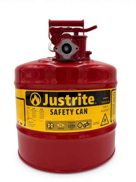 Bezpieczny pojemnik JUSTRITE do przechowywania palnych i agresywnych cieczy