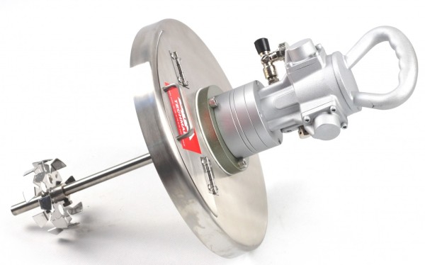 Mieszadło pneumatyczne z pokrywą do beczki nierdzewnej