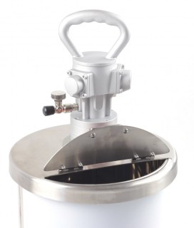 Mieszadło pneumatyczne z pokrywą do beczki nierdzewnej