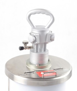 Mieszadło pneumatyczne z pokrywą do beczki nierdzewnej
